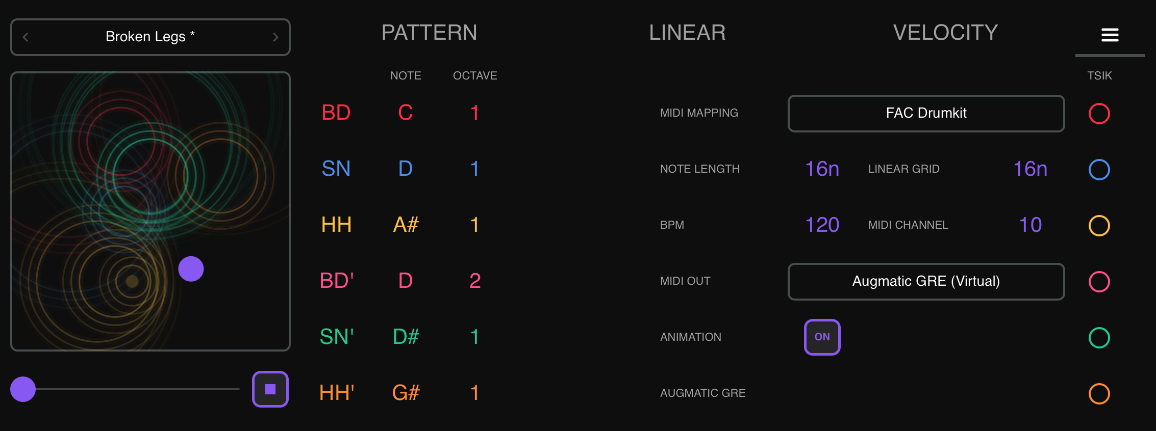 Augmatic GRE — Settings Tab (Standalone Mode)
